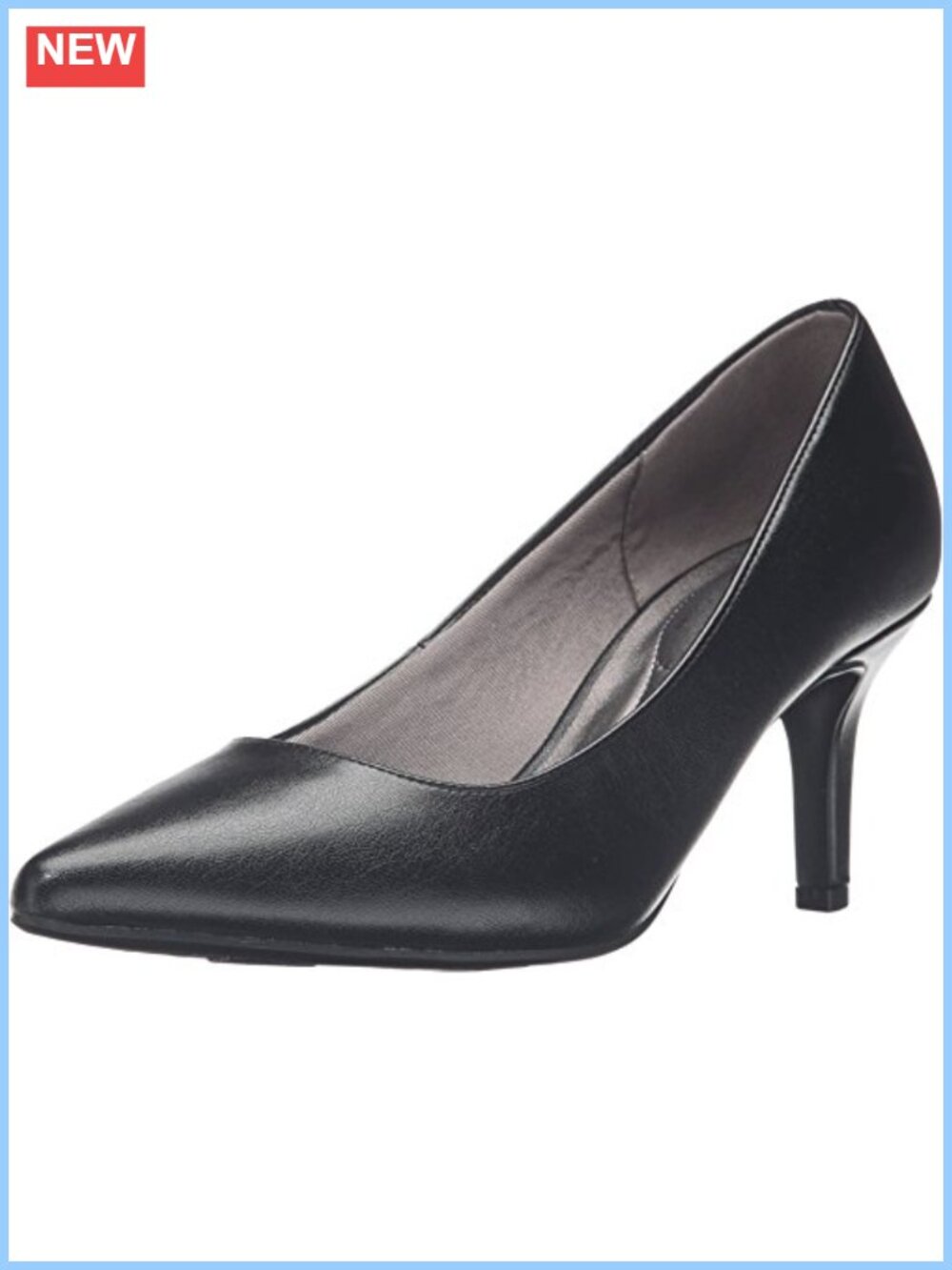 LifeStride Sevyn Pointed Toe Stiletto Heel Pump Women's Slip On PU